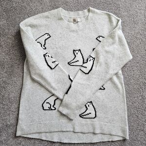 LOFT polar bear sweater